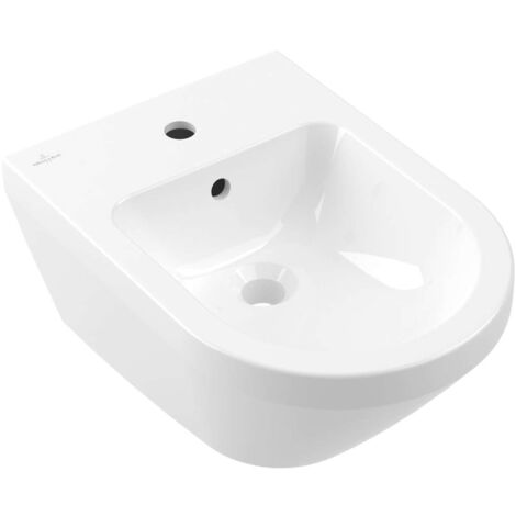 Villeroy & Boch Architectura - Wandbidet, Hahnloch, Alpinweiß 74870001