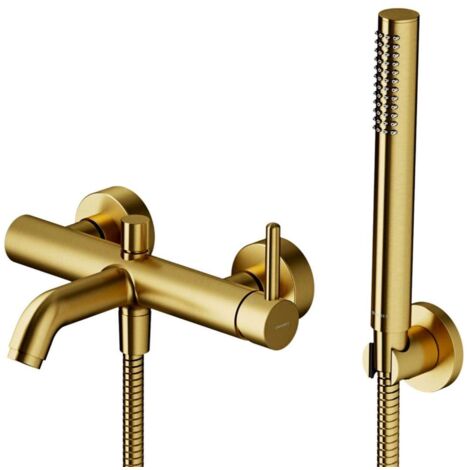 OMNIRES Y - Badewannenarmatur mit Zubehör, Gold gebürstet Y1231GLB