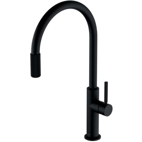 OMNIRES Switch - Spültischarmatur mit Filter, schwarz matt SW9057-FD1BL (1/3)