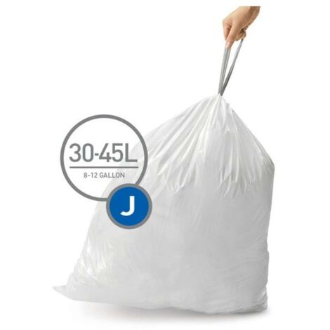 Simplehuman Zubehör - Mülleimerbeutel 30-45 l, Typ J, 60 Stk. CW0259