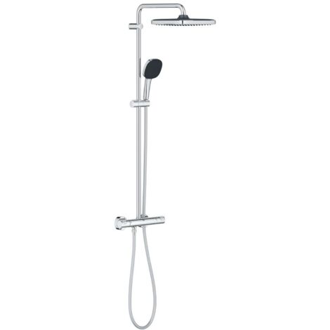 Grohe Vitalio Comfort 250 Duschsystem 26696001 mit Thermostatbatterie für die Wandmontage chrom