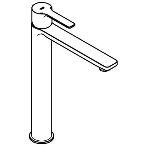 Grohe Lineare - Armatur für Aufsatzwaschbecken, Hard Graphite gebürstet 23405AL1 (1/5)