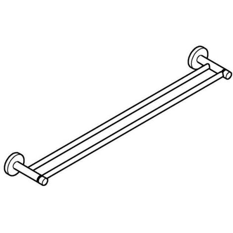 Grohe Essentials - Doppel-Badetuchhalter, Cool Sunrise gebürstet 40802GN1