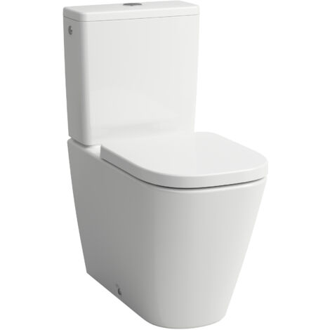 LAUFEN Meda Stand-WC-Kombination, spülrandlos, Silent Flush,
