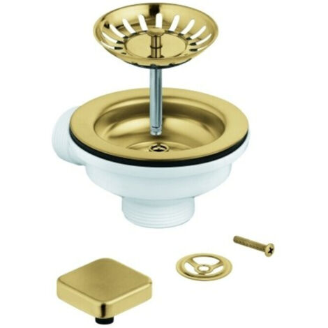 Ablaufgarnitur mit Exzenter für Küchenspülen 1 Becken – GROHE LONG-LIFE SHINE – GROHE WHISPER – Langlebig und geräuscharm (1/2)