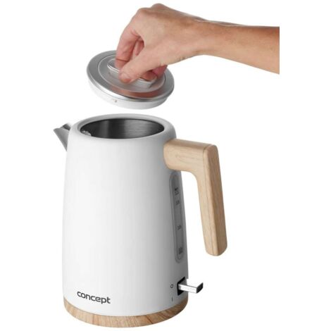 Concept RK3315 roestvrijstalen waterkoker 1,7 l wit