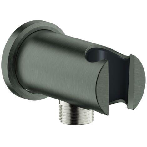 Grohe Rainshower - Wandanschlussbogen mit Halterung, Hard Graphite gebürstet 26658AL0
