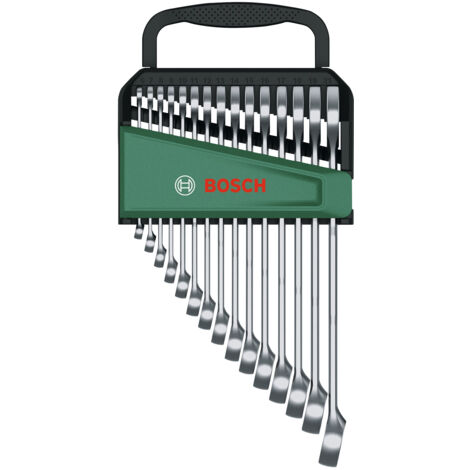 Bosch - 15-teiliger Satz Ringschlüssel/Gabelschlüssel-Kombination 1600A02Z9E (1/5)