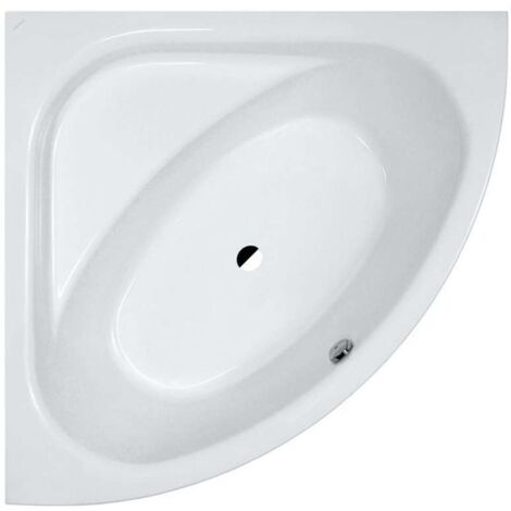 Laufen Solutions - Eck-Badewanne mit Fußgestell, 140x140 cm, weiß H2425010000001