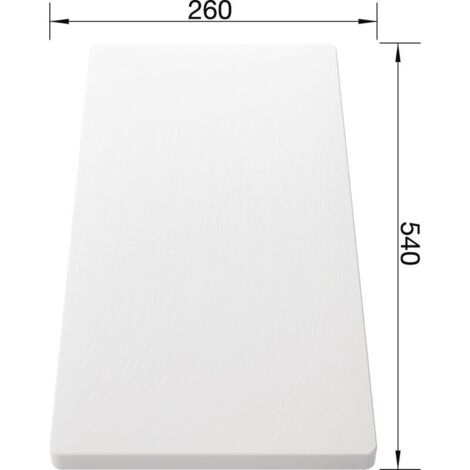 Blanco Accessoires - Schneidbrett Lago 540x260 mm, Weiß 210521