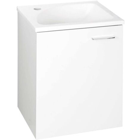 Aqualine Zoja - Waschtischschrank 40x50x32 cm, 1 Tür, weiß 51048A