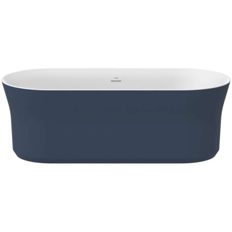 Ravak Ypsilon - Freistehende Badewanne, 180x80 cm, Deepsea Blue/weiß XC00100071 (1/5)