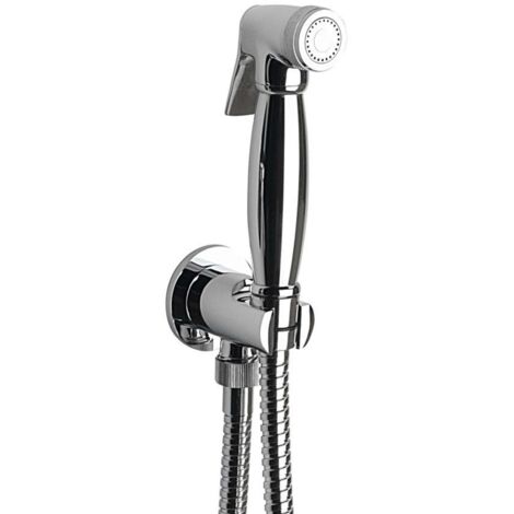 Sapho Reitano Rubinetteria Retro - Bidet-Brause mit Schlauch und Brausehalter, Chrom 9101