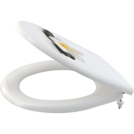 Alca WC-Sitze - Toilettensitz, Softclose, weiß/blumig A604 FLOWER (1/4)