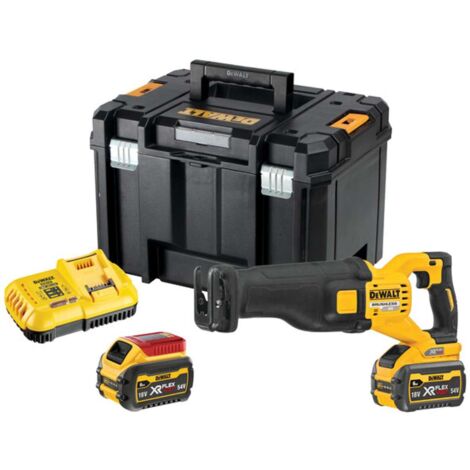 DeWALT Werkzeuge - 54V Akku-Säbelsäge, 2x 6,0 Ah FLEXVOLT, Ladegerät DCS389T2