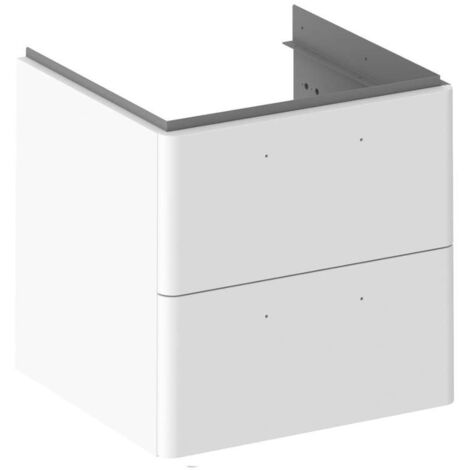 Ravak Balance II - Waschtischunterschrank 60x50x47 cm, 2 Schubladen, weiß X000001814 (1/4)