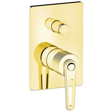 Sapho - Unterputzarmatur, für 2 Verbraucher, mit Einbaukörper, Gold BB042/17 (1/2)