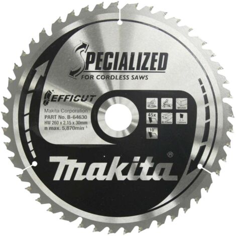 Makita SPECIALIZED EFFICUT Kreissägeblatt 260x30x45Z - B-64630