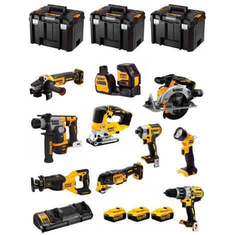 DeWALT Werkzeuge - Akku-Werkzeug-Set, 18-teilig, mit Akkus und Ladegerät DCK1012P4T