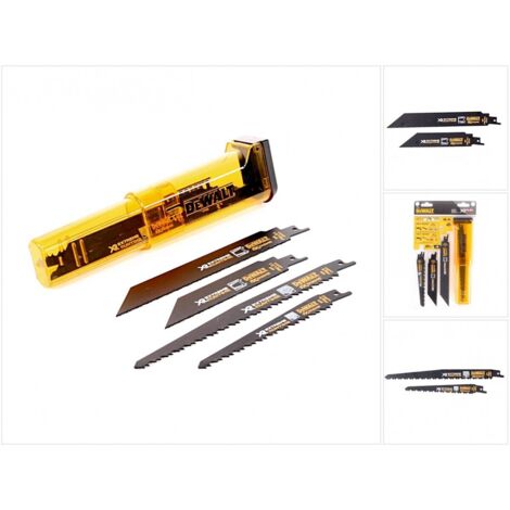 Dewalt – Set mit 8 Säbelsägeblättern für Hartholz und Metall – Länge 150mm – Hohe Schnittgeschwindigkeit – DT99551 (1/5)