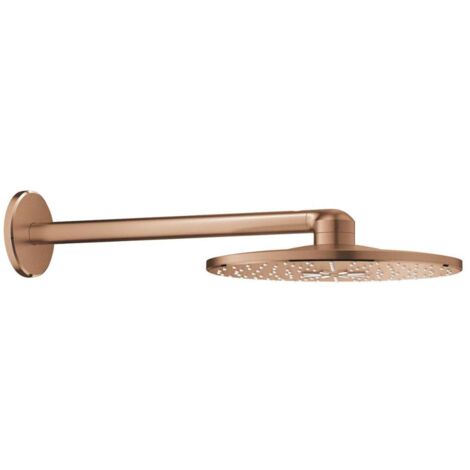 Grohe Rainshower SmartActive - Kopfbrause 310, Duscharm 43 cm, 2 Strahlarten, Warm Sunset 26475DL0