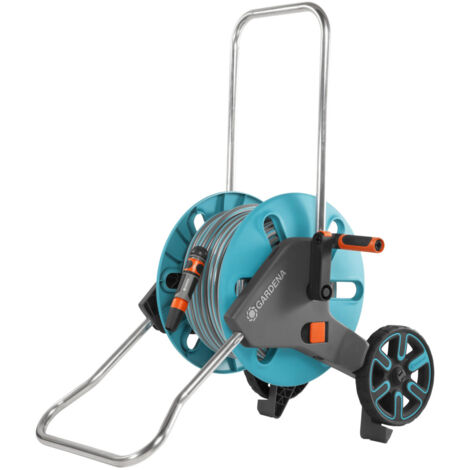 Gardena Schlauchwagen AquaRoll M Set 20 m Schlauch inkl Systemteilen und Spritze