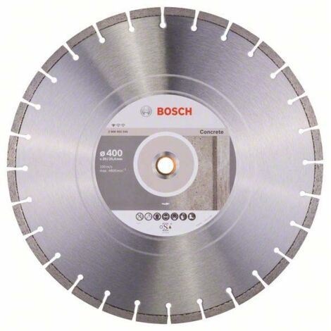 Bosch Zubehör - Diamanttrennscheibe für Beton 400x20/25,4 mm 2608602545