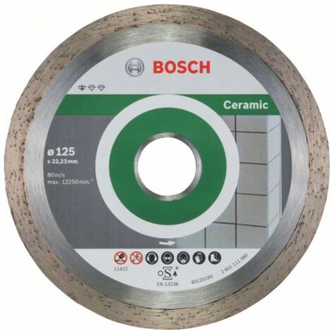 Bosch Zubehör - Diamanttrennscheibe für Fliesen 125x22,23 mm 2608603232