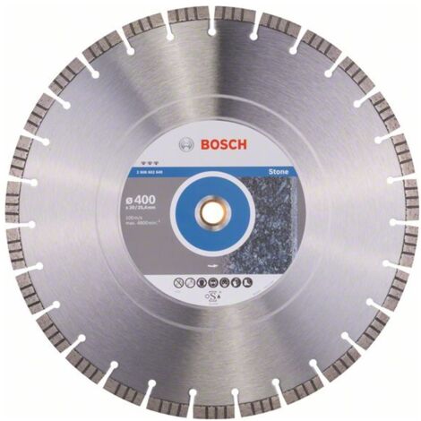 Bosch Zubehör - Diamanttrennscheibe für Stein 400x20/25,4 mm 2608602649