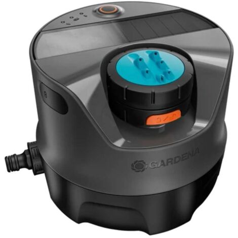 Gardena Sprinklersystem - AquaPrecise Bewässerungssystem, oberirdisch, Bluetooth, Solar- und USB-betrieben 16000-29 (1/3)