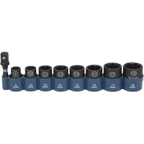Makita Zubehör - Steckschlüssel-Set 9-tlg. E-16639 (1/4)