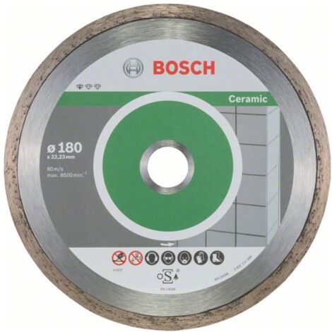 Bosch Zubehör - Diamant-Trennscheiben-Set für Fliesen 180x22,23 mm, 10-tlg. 2608603233