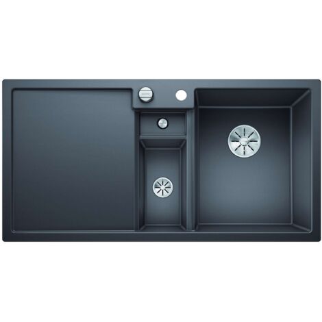 Blanco Collectis 6 - Silgranitspüle, 100x51 cm, mit Ablaufsystembedienung, Felsgrau 523345