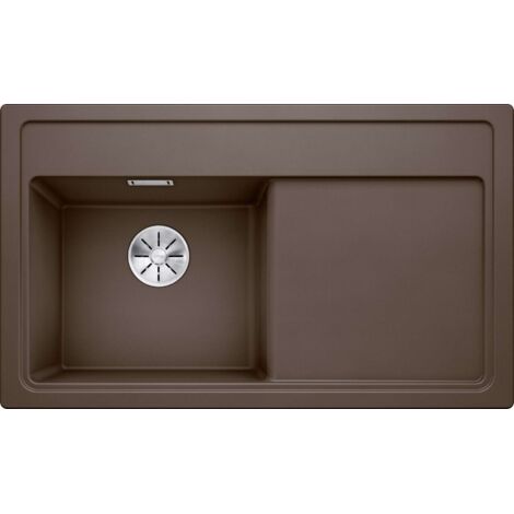 Blanco Zenar 45 - Silgranitspüle, 86x51 cm, mit Ablaufsteuerung, InFino, kaffee 523861