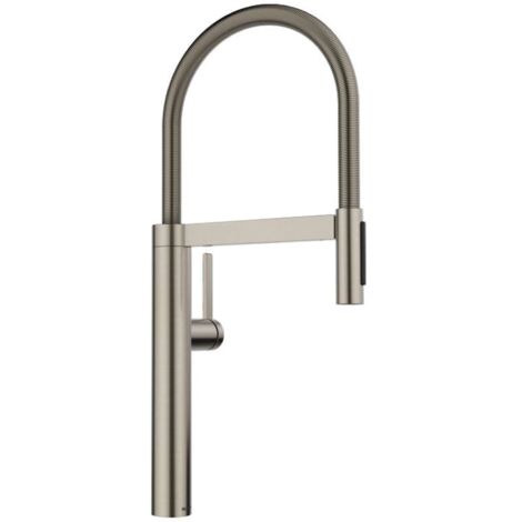 Blanco Culina S - Spültischarmatur mit flexiblem Arm und Brause, Platin 527702 (1/2)