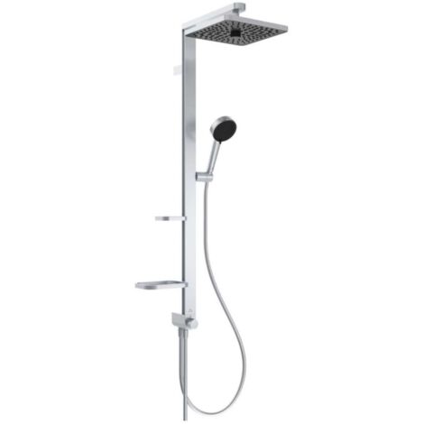 Ideal Standard CeraTwist ALU+ - Duschset ohne Armatur, 26x26 cm, 2 Strahlarten, Silber BE213SI
