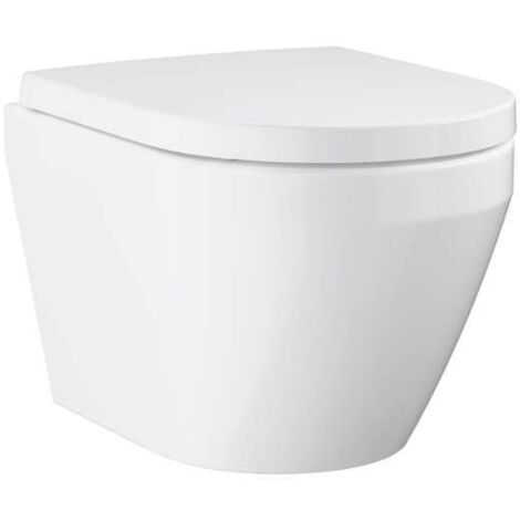 Grohe Euro Ceramic - Wand-WC mit SoftClose-Sitz, Rimless, Triple Vortex, alpinweiß 102509SH00