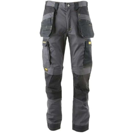 DeWALT - Fairhaven Pro-Stretch Herren-Arbeitshose, Größe 3, grau/schwarz 49383/52 (1/4)