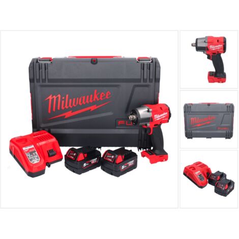 Milwaukee - 18V Akku-Schlagschrauber M18 FMTIW2F12-502X, 2x 5,0 Ah Li-Ion Akkus, Ladegerät 4933478450