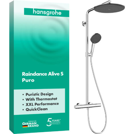 hansgrohe Raindance Alive S PURO Duschsystem 300 1jet mit Ecostat