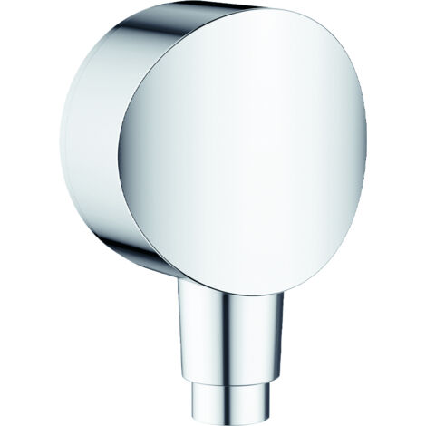 hansgrohe FixFit Wandanschluss S Chrom mit Rückflussverhinderer und Kunststoffanschlusswinkel