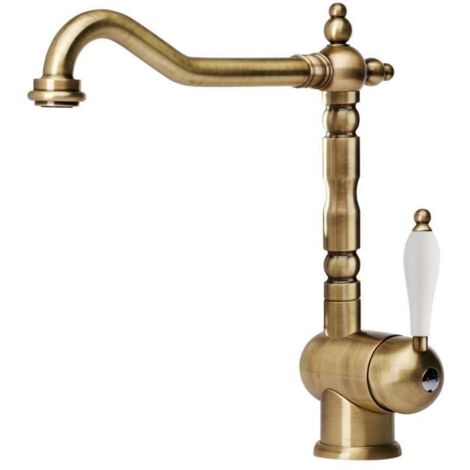 Franke Old England Einhebelmischer mit 360° schwenkbarem AuslaufBronze 115.0028.205
