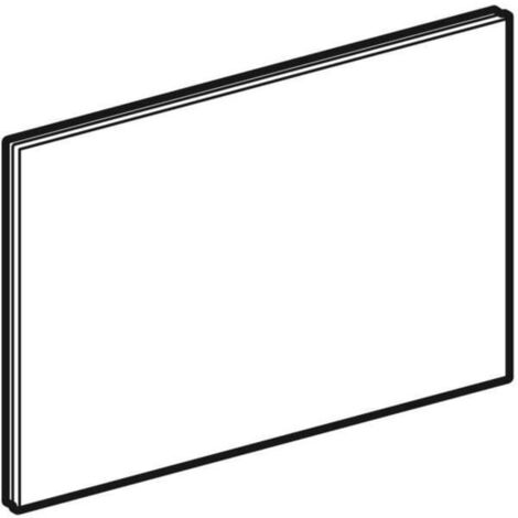 Geberit Sigma80 - Abdeckung für Spülbetätigung, Glas/Schwarz 242.618.SG.1