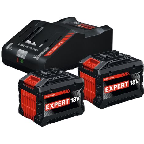Bosch Professional Bosch Batterie/Ladegerät Set 2x EXBA18V-150 + EXAL18V-160