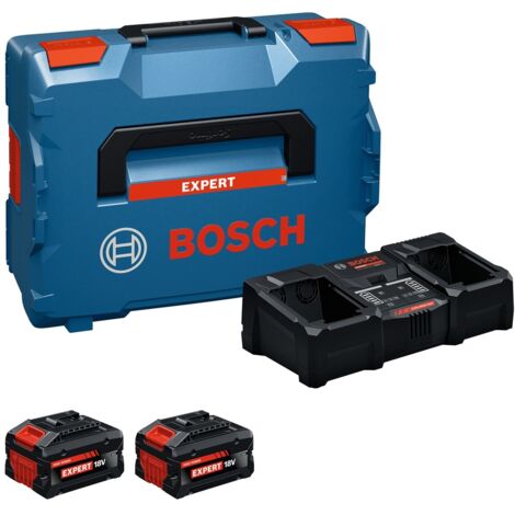 Bosch - Set 16A-Ladegerät EXAL 18V2-320 und 2x Akku EXBA 18V-80 Li-Ion 8,0 Ah 1600A0373X