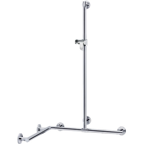 KEUCO PLAN Care Duschhandlauf mit Brausestange, Breite 1097mm,