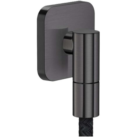 Axor Fine - Wandanschlussbogen, Schwarzchrom gebürstet 36739340