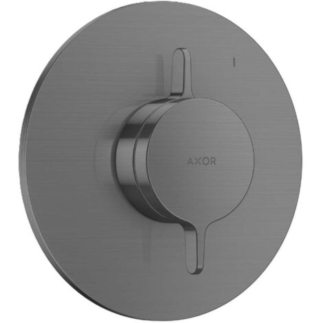 Axor One - Brausebatterie für Unterputzmontage, Chrom schwarz gebürstet 48615340