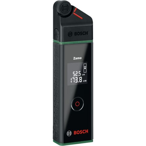 Bosch Laser-Entfernungsmesser Zamo mit Radadapter (einfaches und präzises Messen bis 25 m, inklusive Radadapter, Akkus über USB-C® aufladbar, im E-Commerce Karton) (1/2)