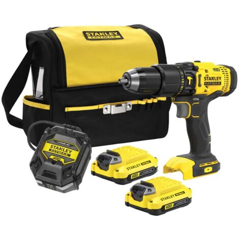 Stanley Werkzeug - 18V Akku-Schlagbohrmaschine, 2x 1,5 Ah Li-Ion Akku, Ladegerät SFMCD711C2S-QW (1/3)